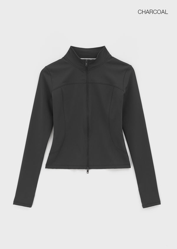 [B-BASIC] Athleisure High-Neck Zip-Up (UPF 50+) (2SIZE)