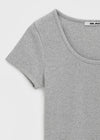[B-BASIC] Tension Standard Slim U-Neck Short Sleeve Tee (2 SIZE)