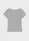 [B-BASIC] Tension Standard Slim U-Neck Short Sleeve Tee (2 SIZE)