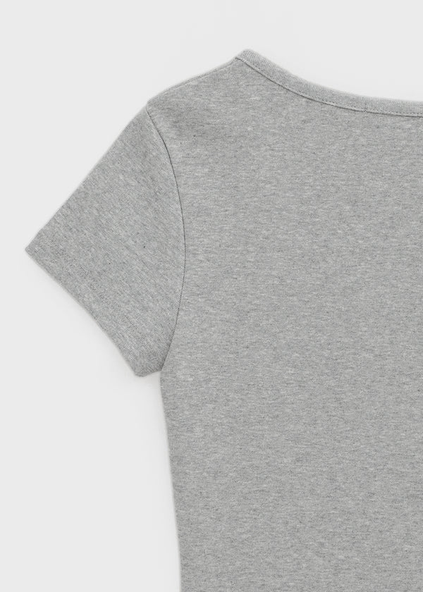 [B-BASIC] Tension Standard Slim U-Neck Short Sleeve Tee (2 SIZE)