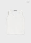 [B-BASIC] Tension Standard Back-Seam U-Neck Sleeveless Top (2 SIZE)
