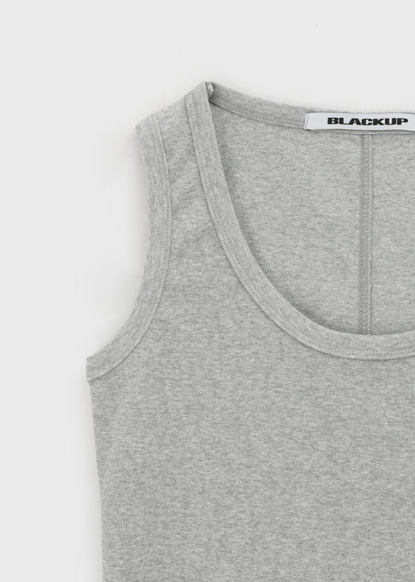 [B-BASIC] Tension Standard Back-Seam U-Neck Sleeveless Top (2 SIZE)