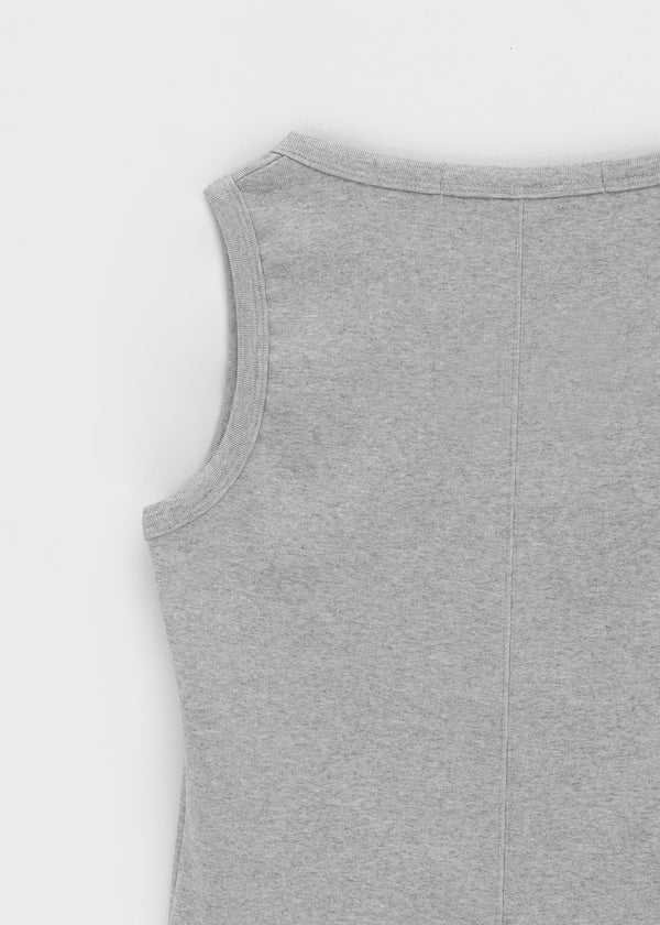 [B-BASIC] Tension Standard Back-Seam U-Neck Sleeveless Top (2 SIZE)