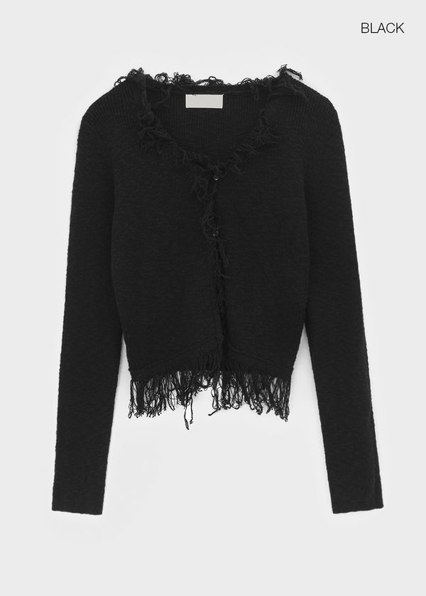 Le Tu V-neck Knit Cardigan