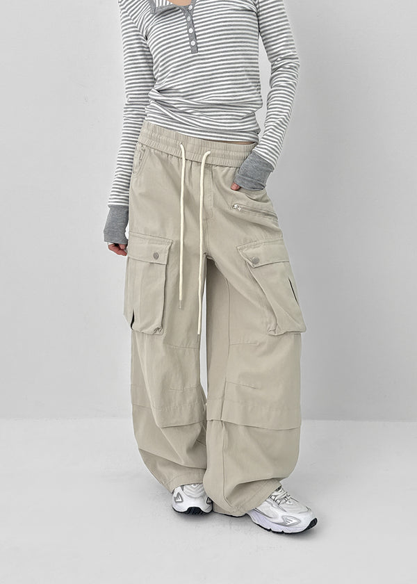 Bependo Balloon Wide Cargo Pants