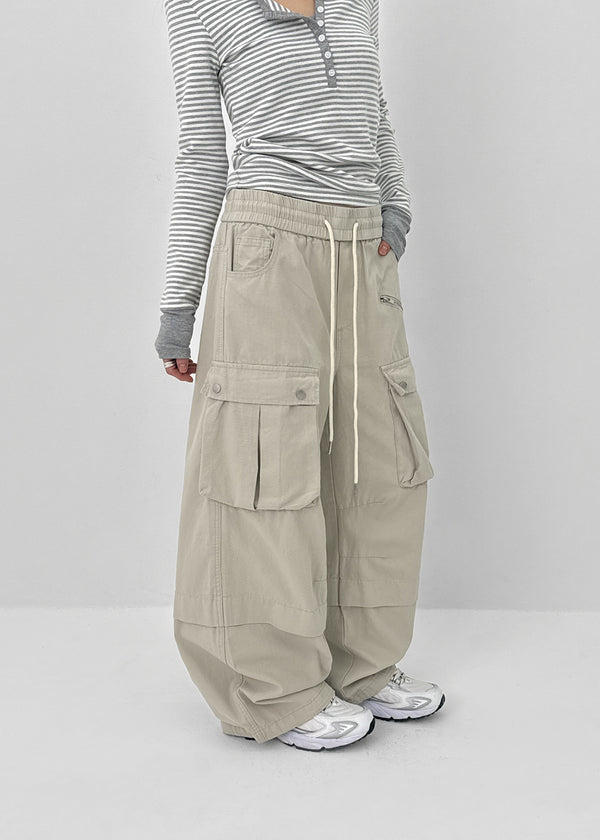 Bependo Balloon Wide Cargo Pants
