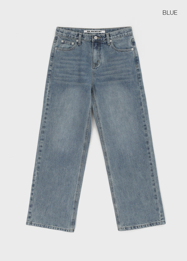 [B-DENIM] LOW VINTAGE STRAIGHT JEANS 052