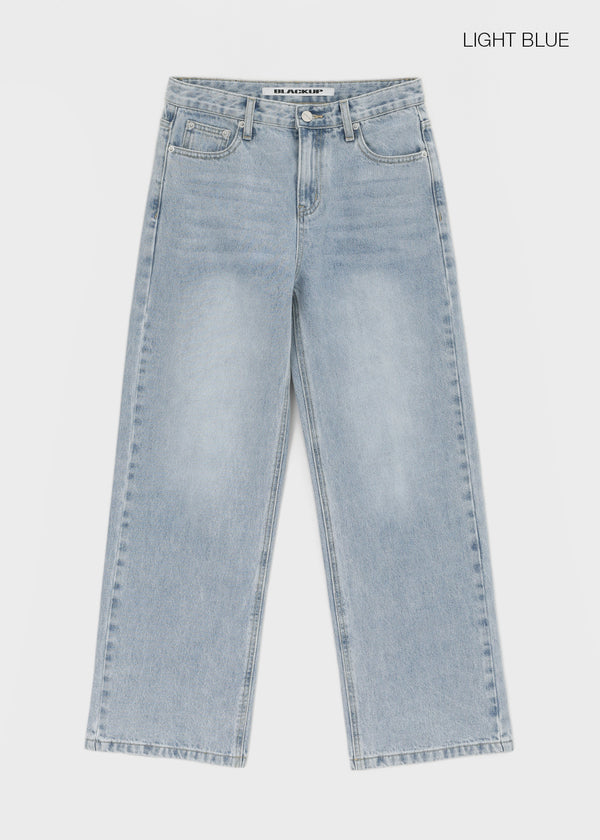 [B-DENIM] LOW VINTAGE STRAIGHT JEANS 052
