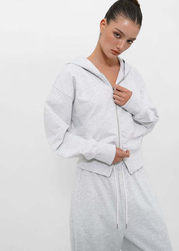 [B-BASIC] Mid-sweat Hooded Zip-up