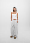 [B-BASIC] Mid-Sweat Cut-Out Wide Pants