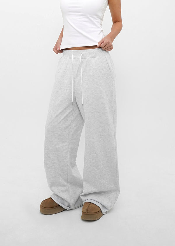 [B-BASIC] Mid-Sweat Cut-Out Wide Pants