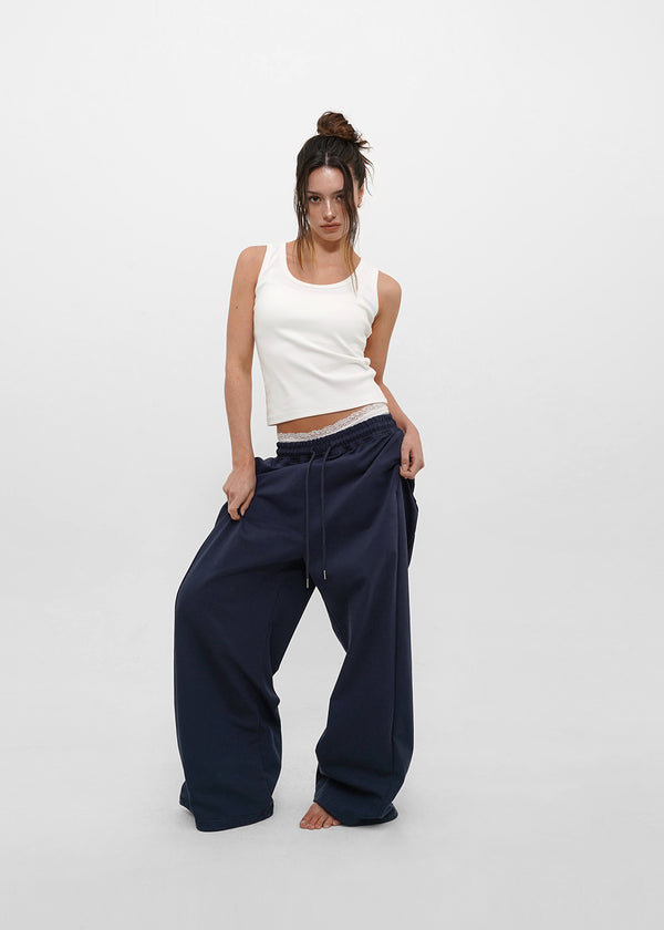 [B-BASIC] Mid-Sweat Folding Two-Way Pants
