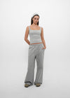 [B-BASIC] Mid-Sweat Cut-Out Wide Pants