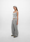 [B-BASIC] Mid-Sweat Cut-Out Wide Pants