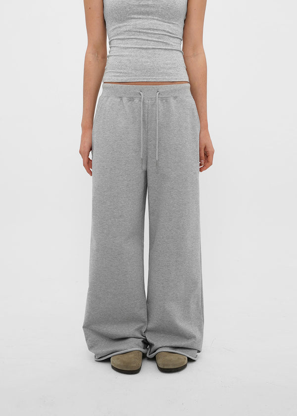 [B-BASIC] Mid-Sweat Cut-Out Wide Pants