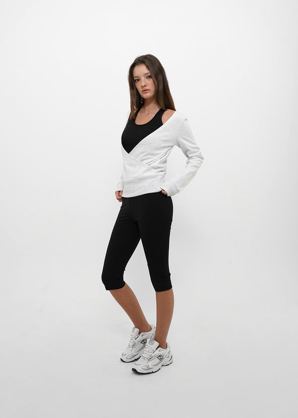 [B-BASIC] Basic Cotton Span Mango Halter Neck Sleeveless (Built-in Cap)