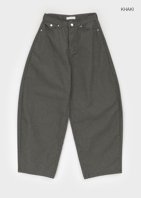 Rotadi Stripe Bijou Balloon Wide Pants