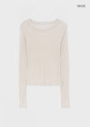 Fredit Tencel Layered Long Sleeve T-shirt