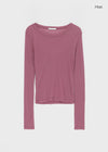Fredit Tencel Layered Long Sleeve T-shirt