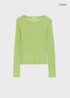 Fredit Tencel Layered Long Sleeve T-shirt