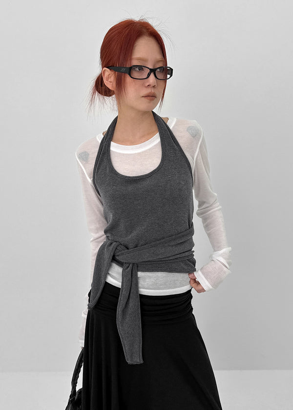 Blessing Halter Strap Sleeveless