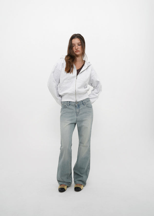 [B-BASIC] Mid-sweat Hooded Zip-up