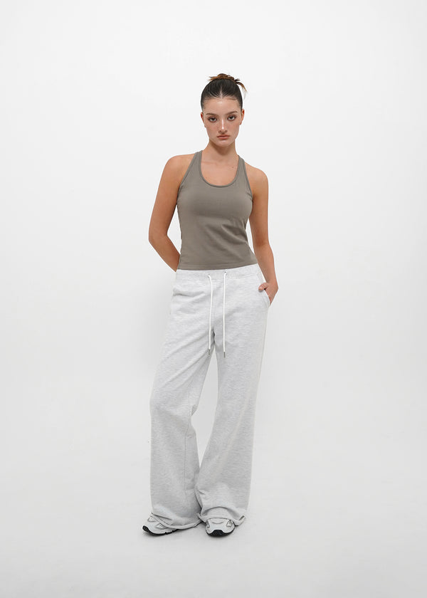 [B-BASIC] Basic Cotton Span Mango Halter Neck Sleeveless (Built-in Cap)