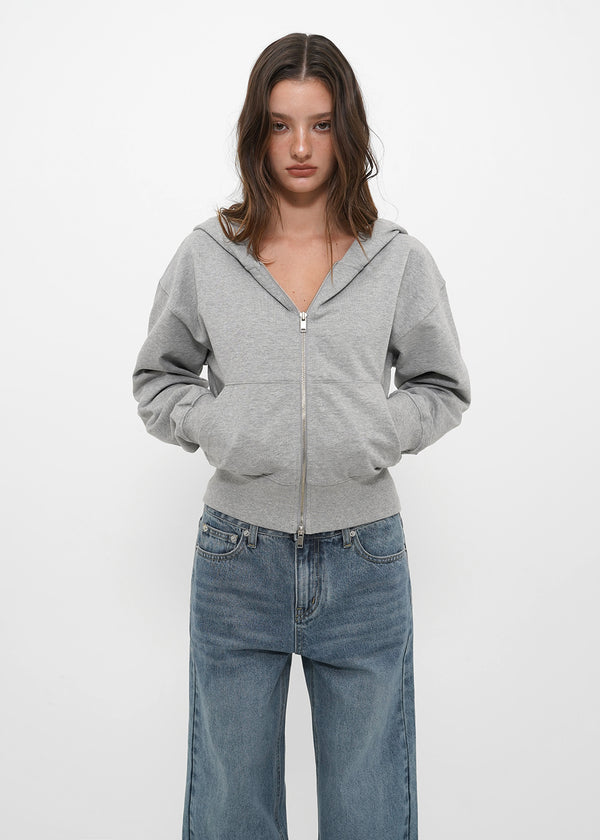 [B-BASIC] Mid-sweat Hooded Zip-up