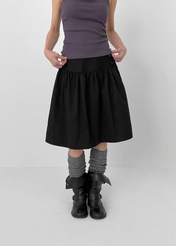 Tamtim Shirring Midi Skirt