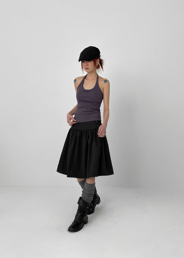 Tamtim Shirring Midi Skirt