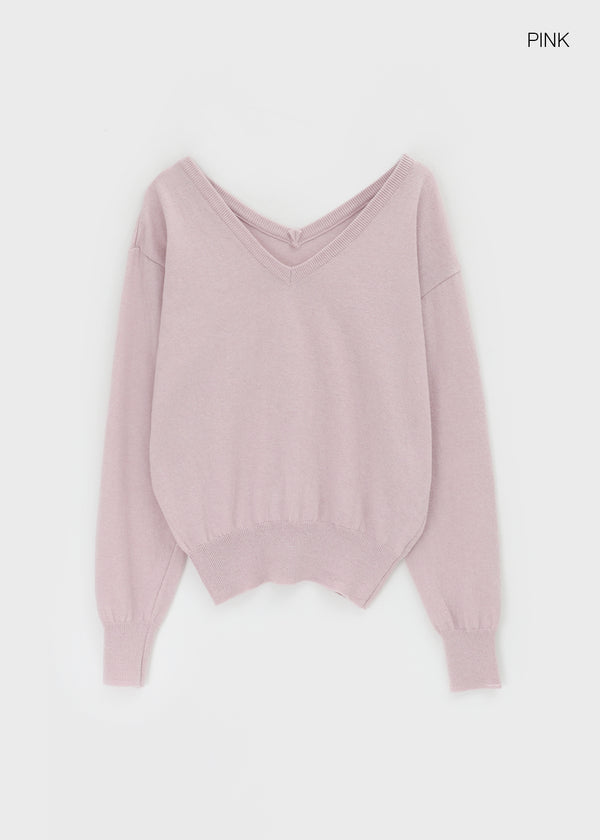 Corey Loose Fit V-neck Knit