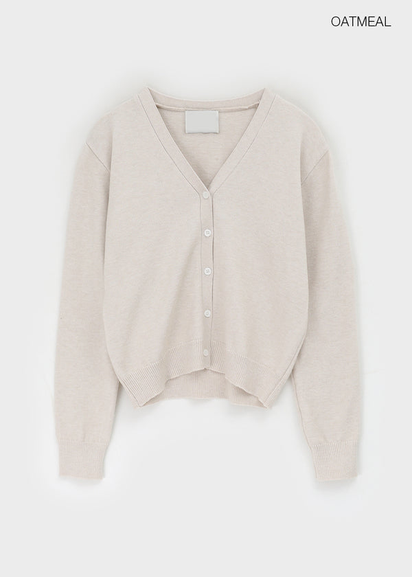 Moneta V-neck Knit Cardigan