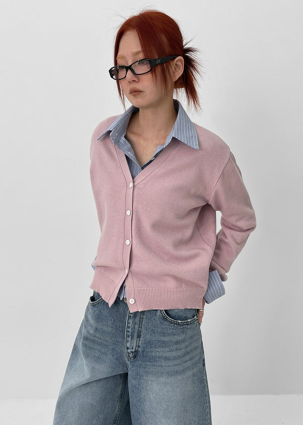 Moneta V-neck Knit Cardigan