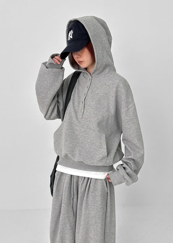 [MADE] Moite Waffle Snap Hoodie (Set Available)