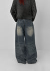 Laet Washed Wide Denim Pants