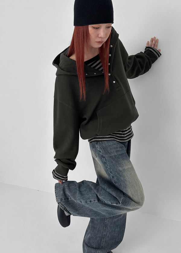 [MADE] Moite Waffle Snap Hoodie (Set Available)