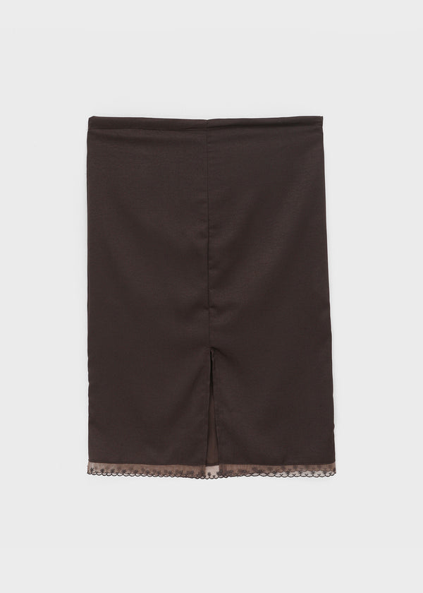 Etro Lace Satin Midi Skirt