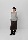 Rodedi Off-shoulder Knit (30% Wool)