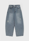 Hitni Studded Damage Balloon Denim Pants