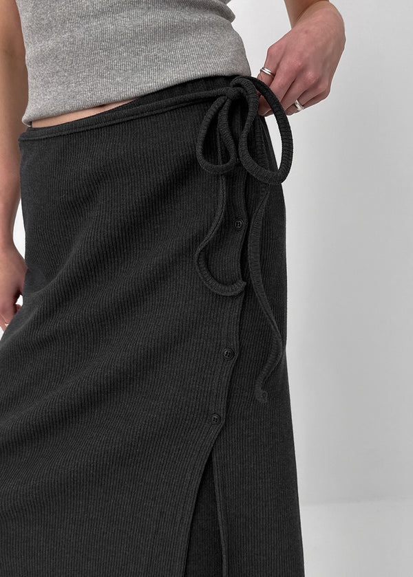 Butts Button Bootcut Skirt Pants