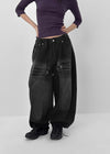 (UNISEX) Recoop Wide Balloon Banding Denim Pants