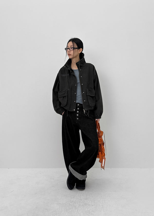 Bernal Sleeve Button Tencel Long Sleeve Tee