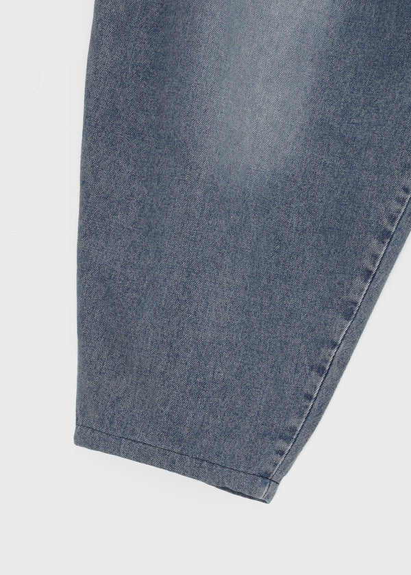 (UNISEX) Recoop Wide Balloon Banding Denim Pants