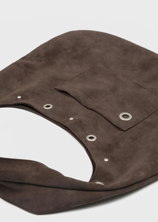 Terryte Eyelet Leather Shoulder Bag