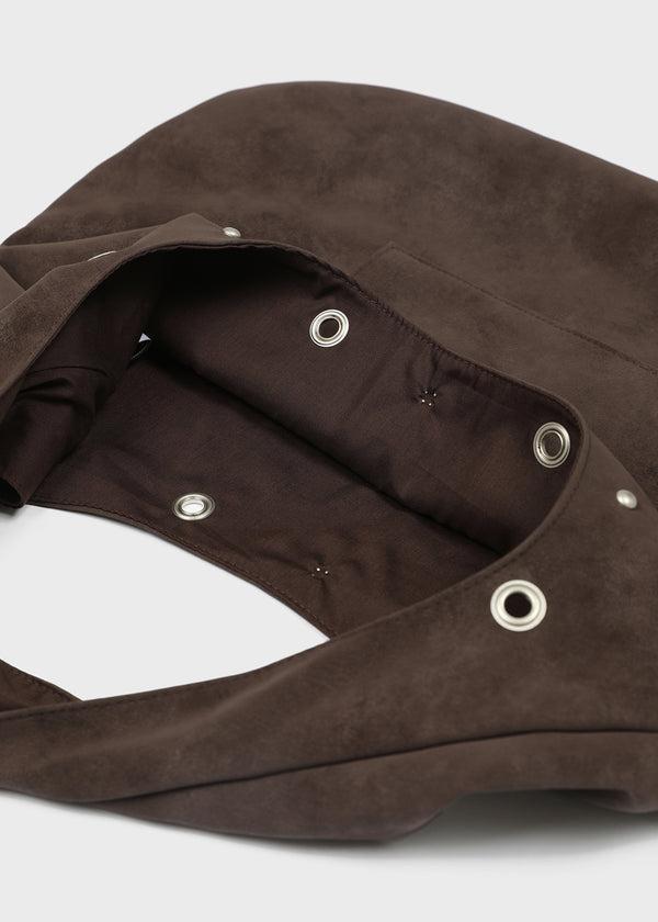 Terryte Eyelet Leather Shoulder Bag