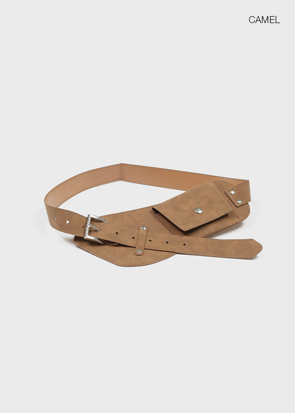Cresel Layered Suede Belt Bag