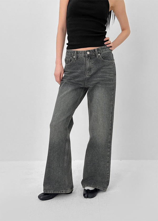 [MADE] Niche Washed Bootcut Denim Pants