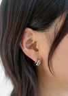 Tombing Square Silver Earrings