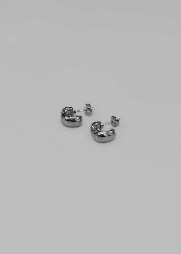 Tombing Square Silver Earrings