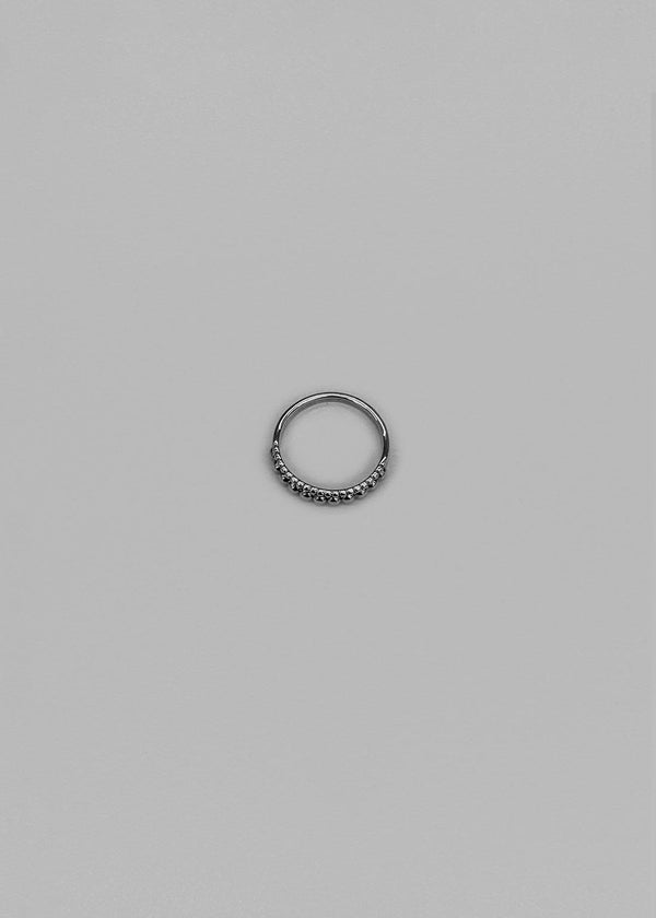 Honnit Silver Ball Layered Ring